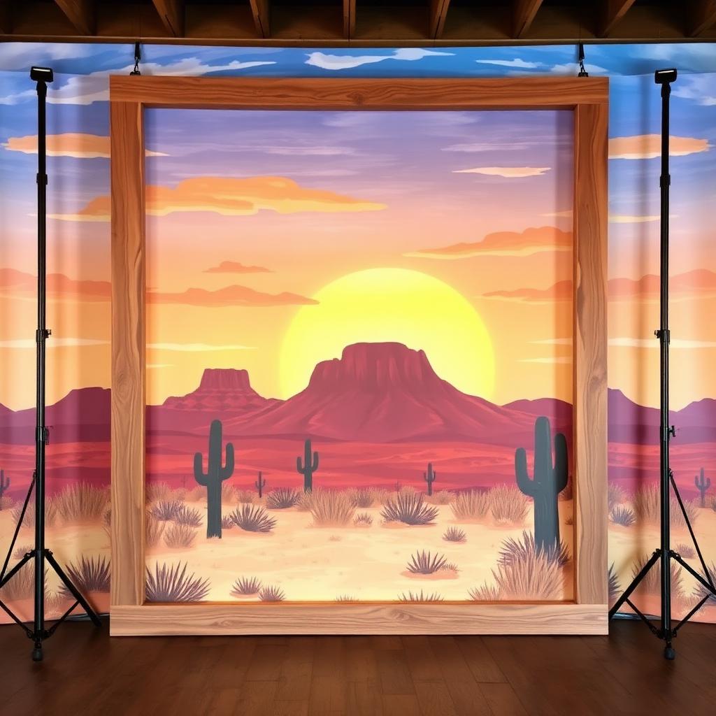 Western Themed Backdrop