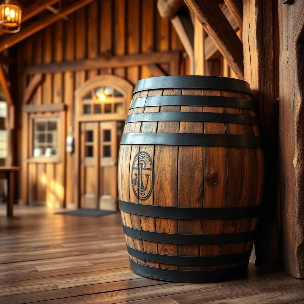 Whiskey Barrel Prop