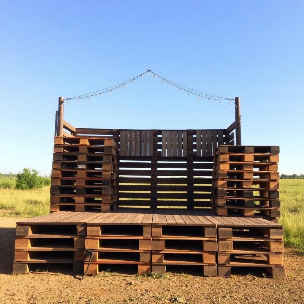 Wooden Staging Pallet