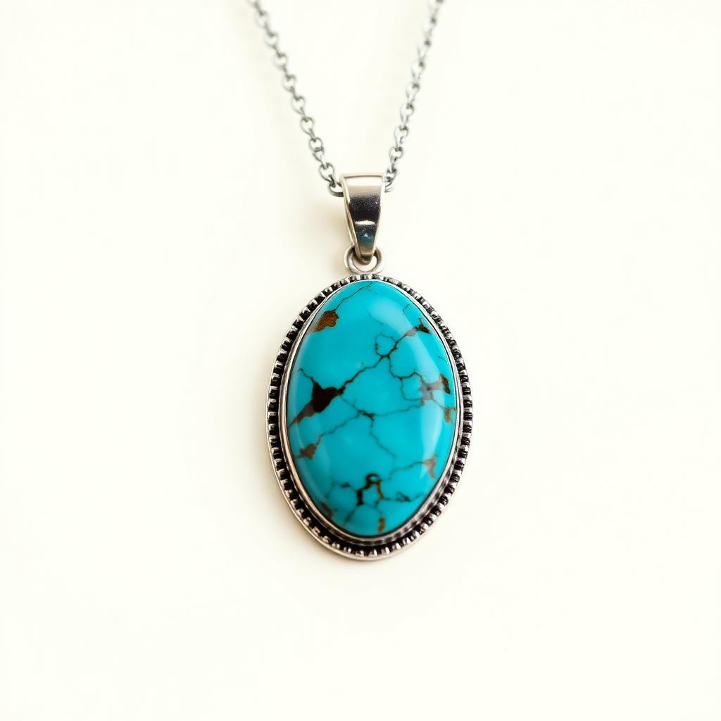 Turquoise Silver Pendant